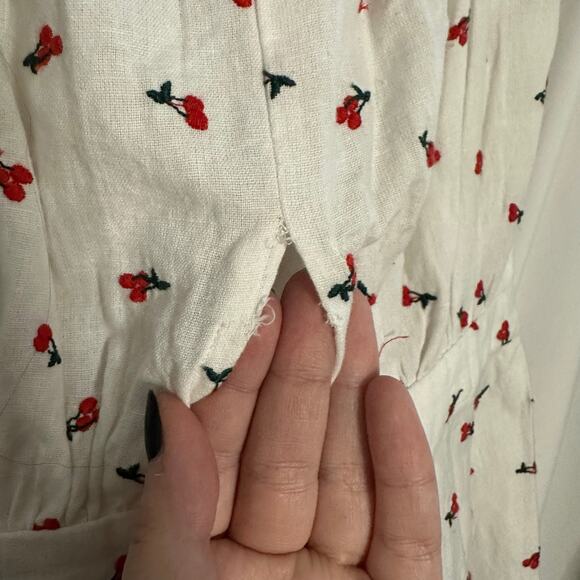 NWT Bec & Bridge Cherry Pie Short Sleeve Mini Dress Size 6 - Picture 4 of 9